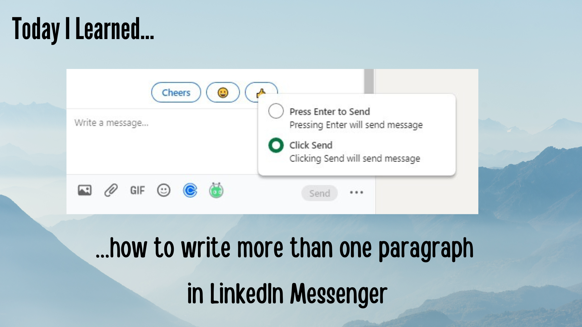 How to Write More than One Paragraph in LinkedIn Messenger