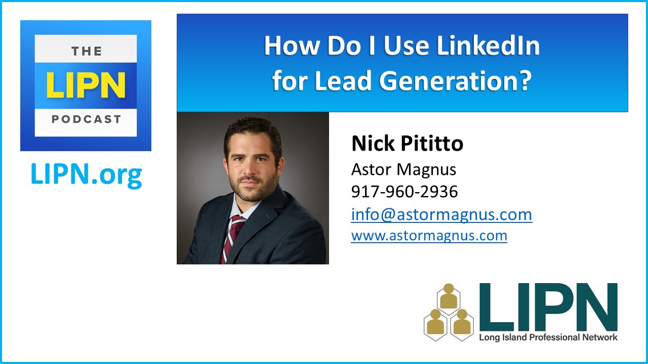 Podcast – How Do I Use LinkedIn for Lead Generation?
